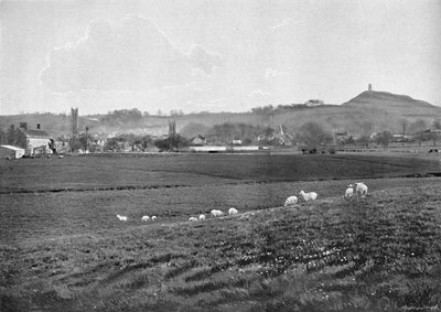 Glastonbury e o Tor, c1896 de Walter Tully