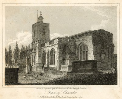 Igreja de Stepney, Londres de Walter Wallis