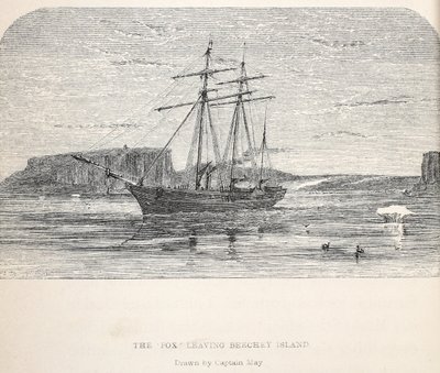 A raposa que deixa a ilha de Beachey, 1859 de Walter William May