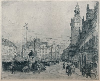 Mercado, Leipzig, c1913 de Walter Zeising