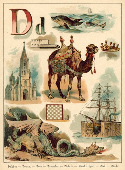 Letra D (chromolitho) de Walter Zweigle