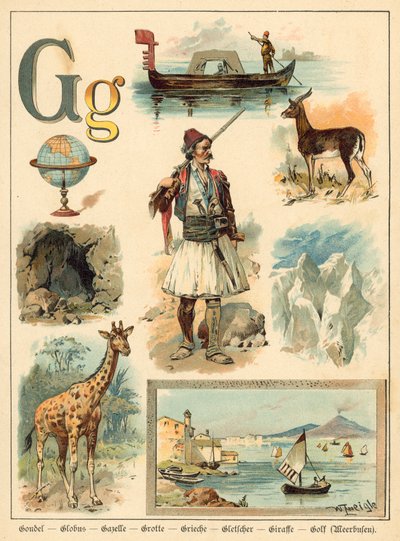 Letra G (chromolitho) de Walter Zweigle