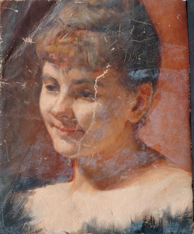 Estudo de retrato de uma senhora de Walther Gamerith