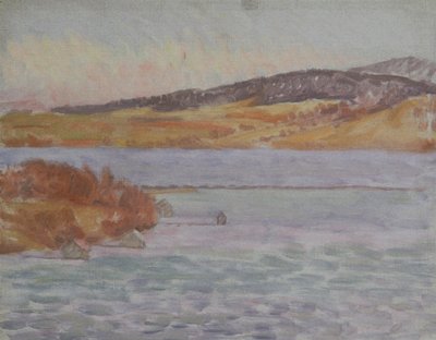 beira do lago de Walther Gamerith
