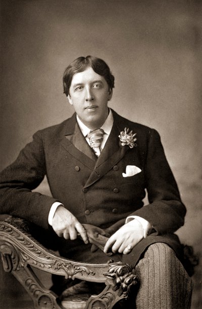 Oscar WiIde , escritor irlandês, sagacidade e dramaturgo, c1890 de WandD Downey