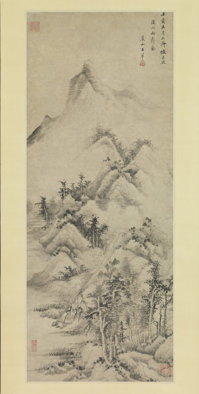 Limpeza após chuva sobre riachos e montanhas, datada de 1662. de Wang Hui
