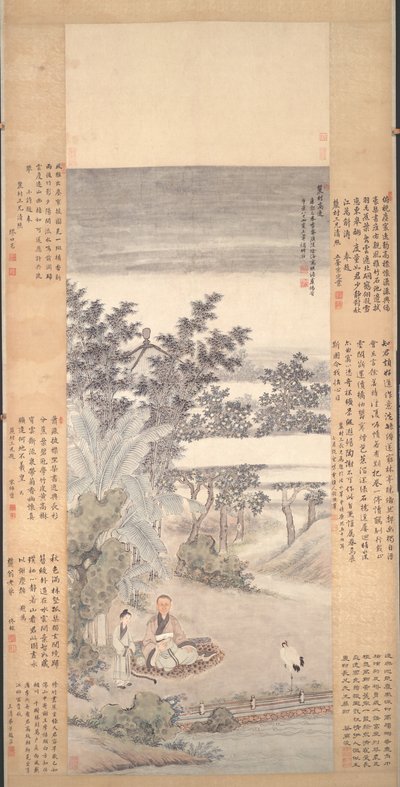 Retrato de um Qi de Wang Hui