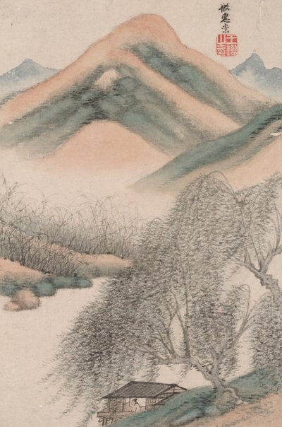 Paisagens nos Estilos dos Antigos Mestres; Paisagem após Hui Chong (965 de Wang Jian