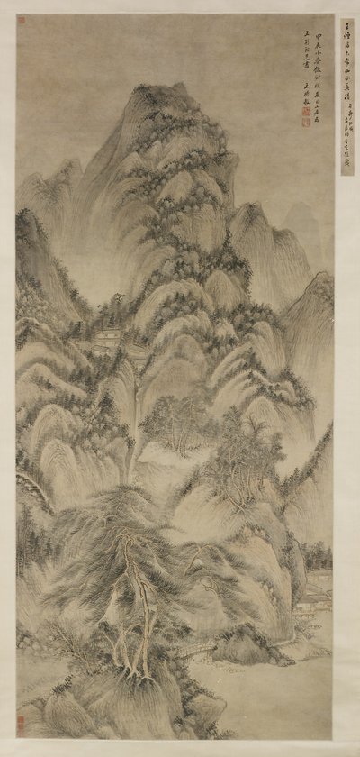 Paisagem depois de Wang Meng de Wang Shimin