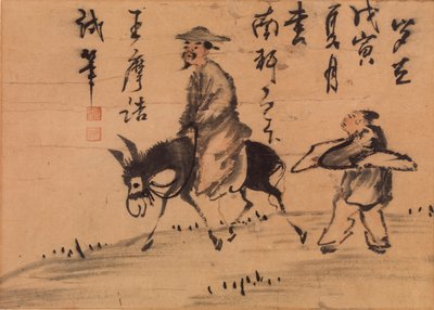 Um poeta na mula de Wang Wei