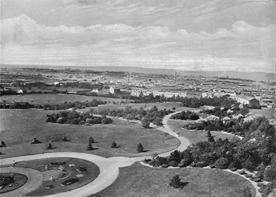 Barnsley Park e cidade, c1896 de Warner Gothard