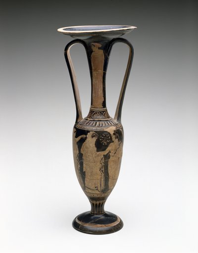 Loutrophoros com cena de casamento, 425-420 a.C. (terracota) de Washing Painter (attr. to)