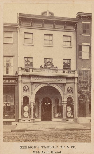 Templo de Arte de Germon, década de 1860 (foto) de Washington L. Germon