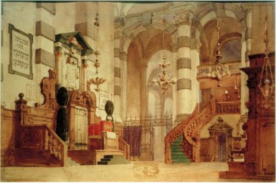 Vista interior da catedral de Vasilij Dmitrievich Polenov