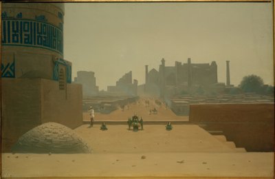 Rua principal em Samarkand da cidadela pela manhã de Wassili W. Werestschagin