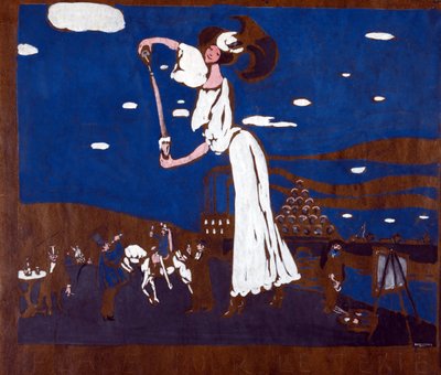 Cartaz publicitário de uma padaria francesa Pintura de Vassily Kandinsky (ou Wassily Kandinski ou Kandinskij) de Wassily Kandinsky