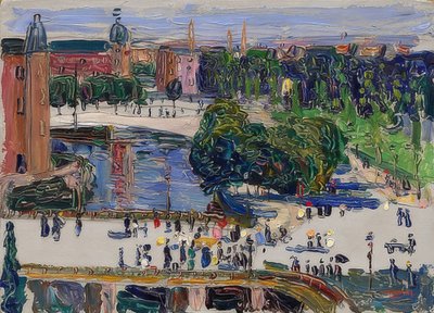 Amsterdam - vista da janela. 1904 de Wassily Kandinsky