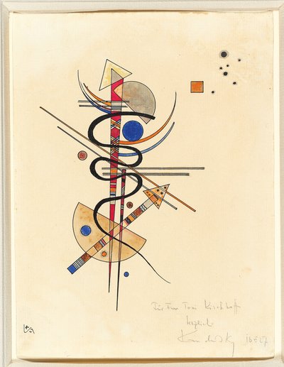 Aquarela para a Sra. Toni Kirchhoff de Wassily Kandinsky