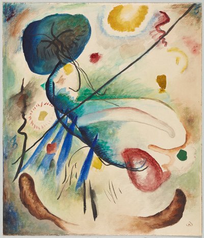 Aguarela com traço de Wassily Kandinsky