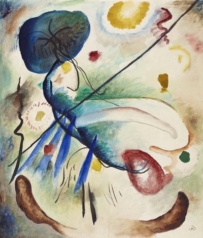 Aquarell mit Strich Aquarela com traço, 1912. de Wassily Kandinsky