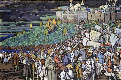 Chegada dos Comerciantes de Wassily Kandinsky