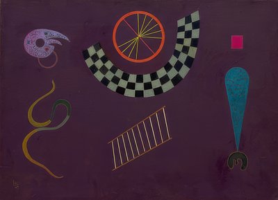 Band mit Karrees. 1944 de Wassily Kandinsky