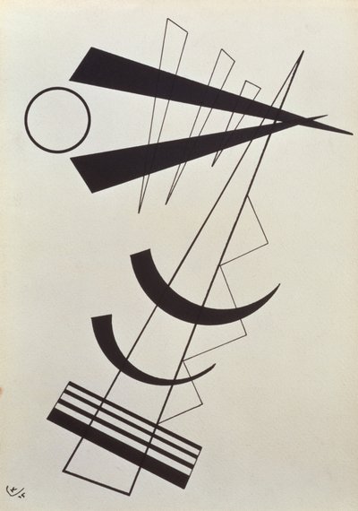 Pesos enfatizados em preto/branco de Wassily Kandinsky