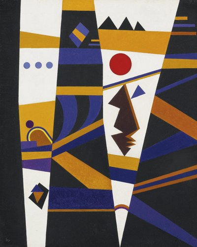 Binding par Kandinsky, Wassily Vasilyevich (1866-1944). Óleo sobre tela, tamanho : 70x60 de Wassily Kandinsky