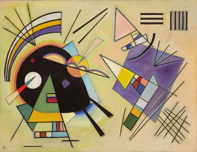 Preto e violeta; Preto e roxo de Wassily Kandinsky