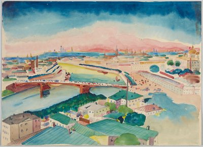 Vista de Moscovo de Wassily Kandinsky