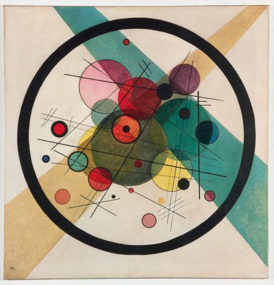Círculos em um círculo, 1923. de Wassily Kandinsky