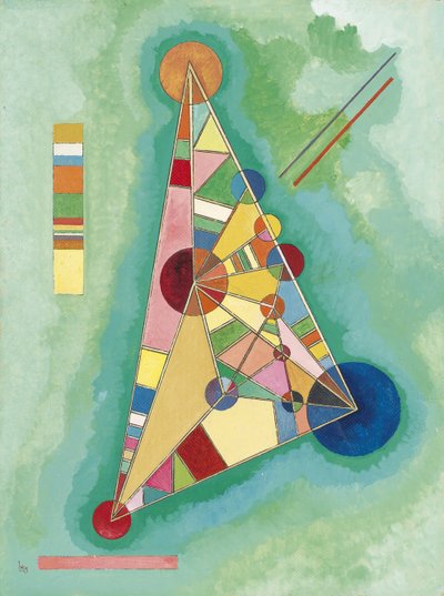 Colorido no triângulo de Wassily Kandinsky