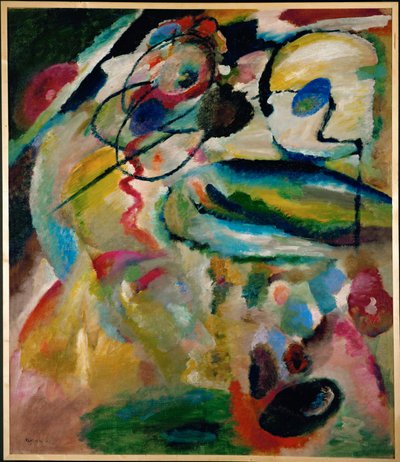 Composição (óleo sobre tela) de Wassily Kandinsky