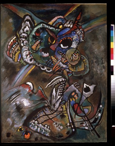 Crepúsculo (Crepúsculo). Peinture de Vassily Kandinsky (ou Wassily Kandinski ou Kandinskij) de Wassily Kandinsky