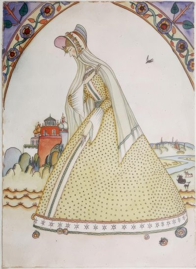 Senhora com saia de argola de Wassily Kandinsky