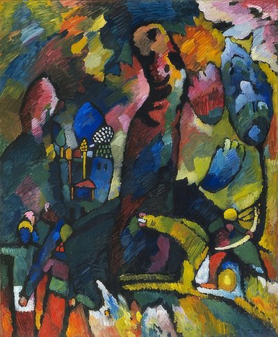 O arqueiro. 1909 de Wassily Kandinsky