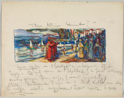 O rei está chegando de Wassily Kandinsky