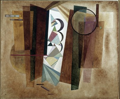Desenvolvimento em Castanho - Pintura de Wassily Kandinsky