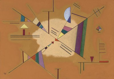 Pintura "Diagonal" de Vassily Kandinsky (ou Wassily Kandinski ou Kandinskij de Wassily Kandinsky