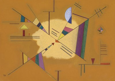 Pintura "Diagonal" de Vassily Kandinsky (ou Wassily Kandinski ou Kandinskij de Wassily Kandinsky