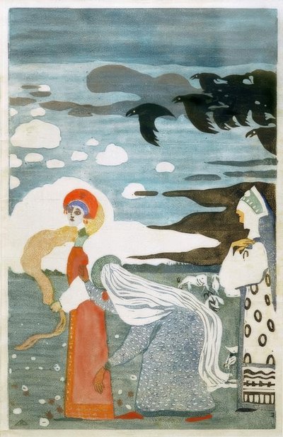 Os corvos de Wassily Kandinsky