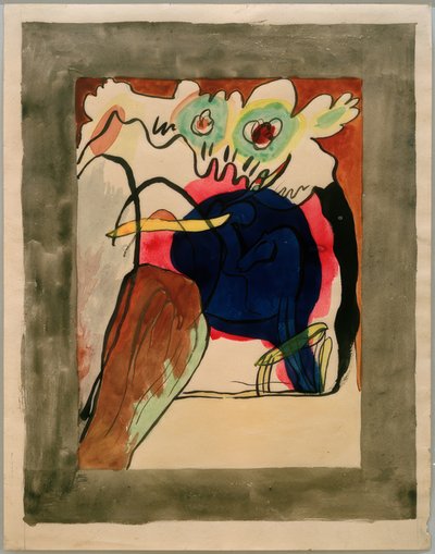 Design para a capa do almanaque The Blue Rider de Wassily Kandinsky