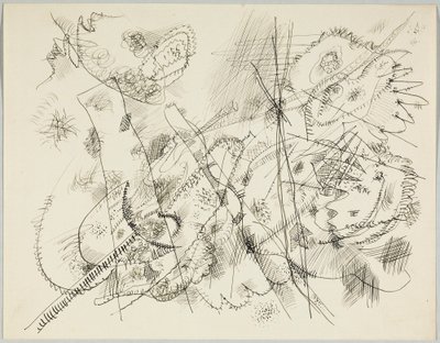 Desenho para uma gravura de Wassily Kandinsky