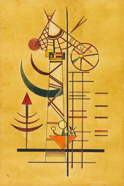 Pontas curvas, 1927. de Wassily Kandinsky
