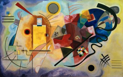 Amarelo - vermelho - azul de Wassily Kandinsky