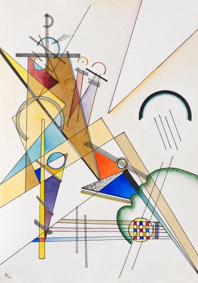 Tecido, 1923. de Wassily Kandinsky