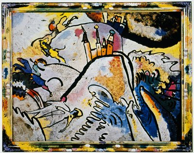 Pintura em vidro com o Sol (Pequenos prazeres) de Wassily Kandinsky