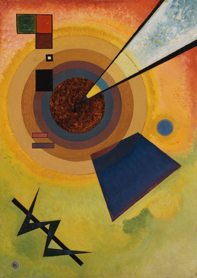 Verde e Vermelho de Wassily Kandinsky