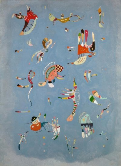 céu azul de Wassily Kandinsky