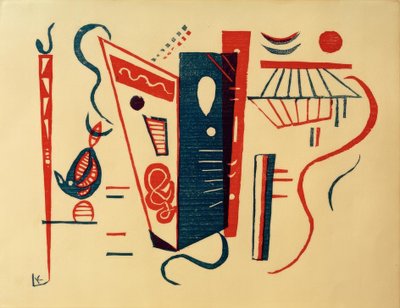 Xilogravura para XX. siècle, nº 5-6 de Wassily Kandinsky